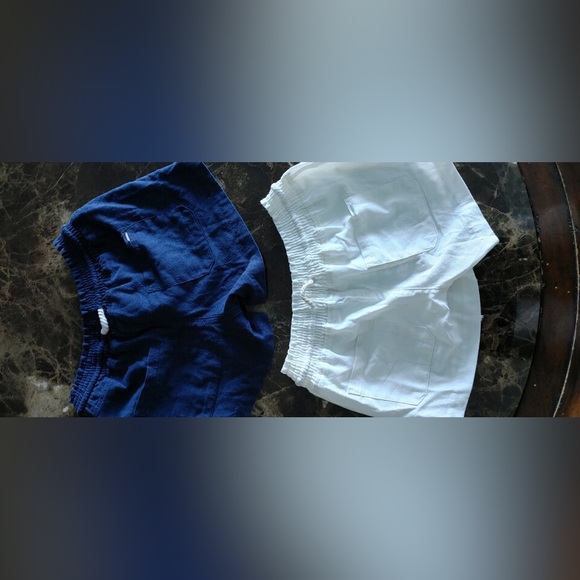 Navy and White Beach shorts - Picture 2 of 2